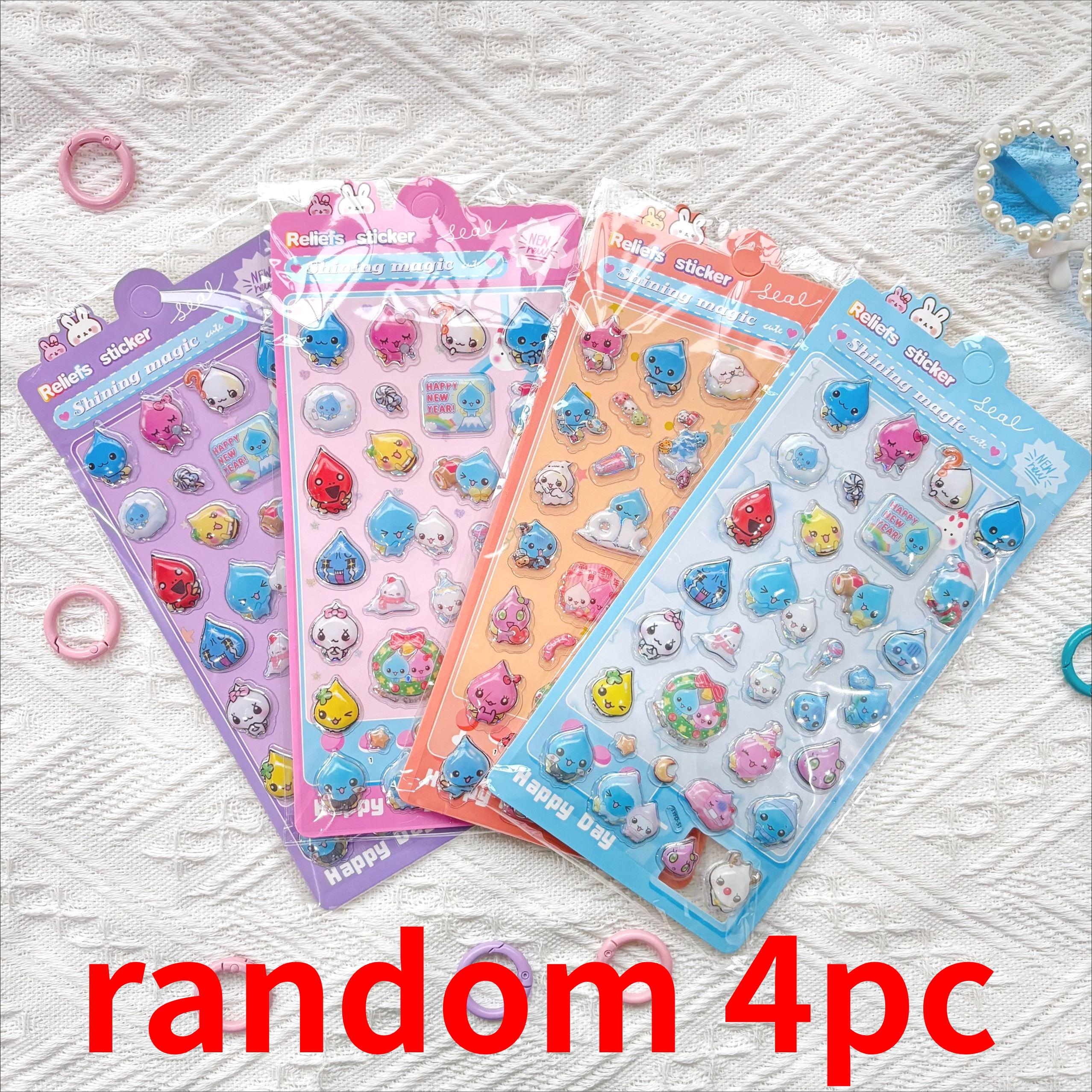 

Hot 3D Relief Hollow Stickers - Cute Cartoon Anime Decals Waterproof for Kids Laptop Decoration and Anime Fans Gift Presents