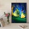 Diamond Mosaic Colorful Diamond Painting The Princess and The Crocodile Full Round Embroidery Cartoon Creative Hobbies Wall Decor
