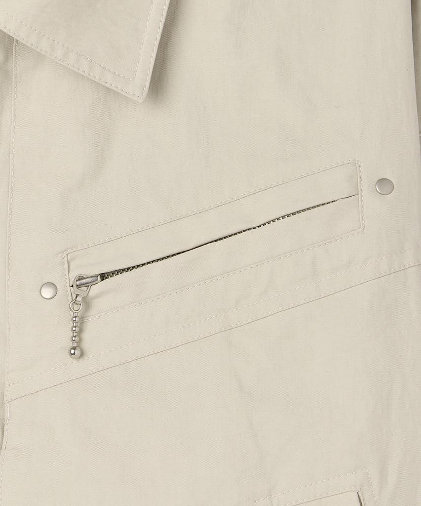 Maison Mined Overlayed Pocket Blouson Beige