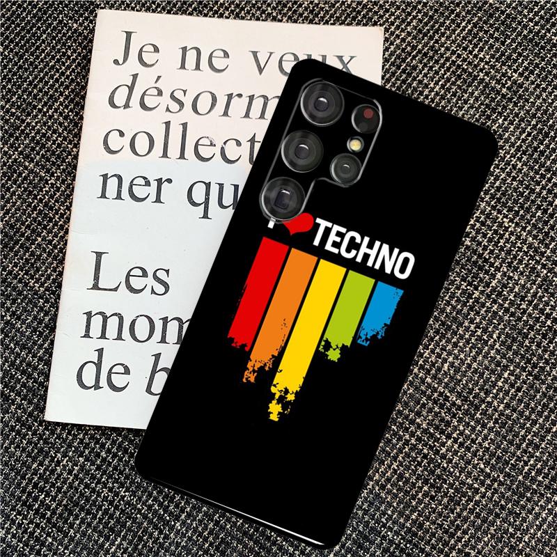 

Techno Music Case For Samsung Galaxy S25 S24 Ultra S20 S21 S22 S23 Ultra S9 S10 Plus S25 FE Back Cover Galaxy S20 Plus