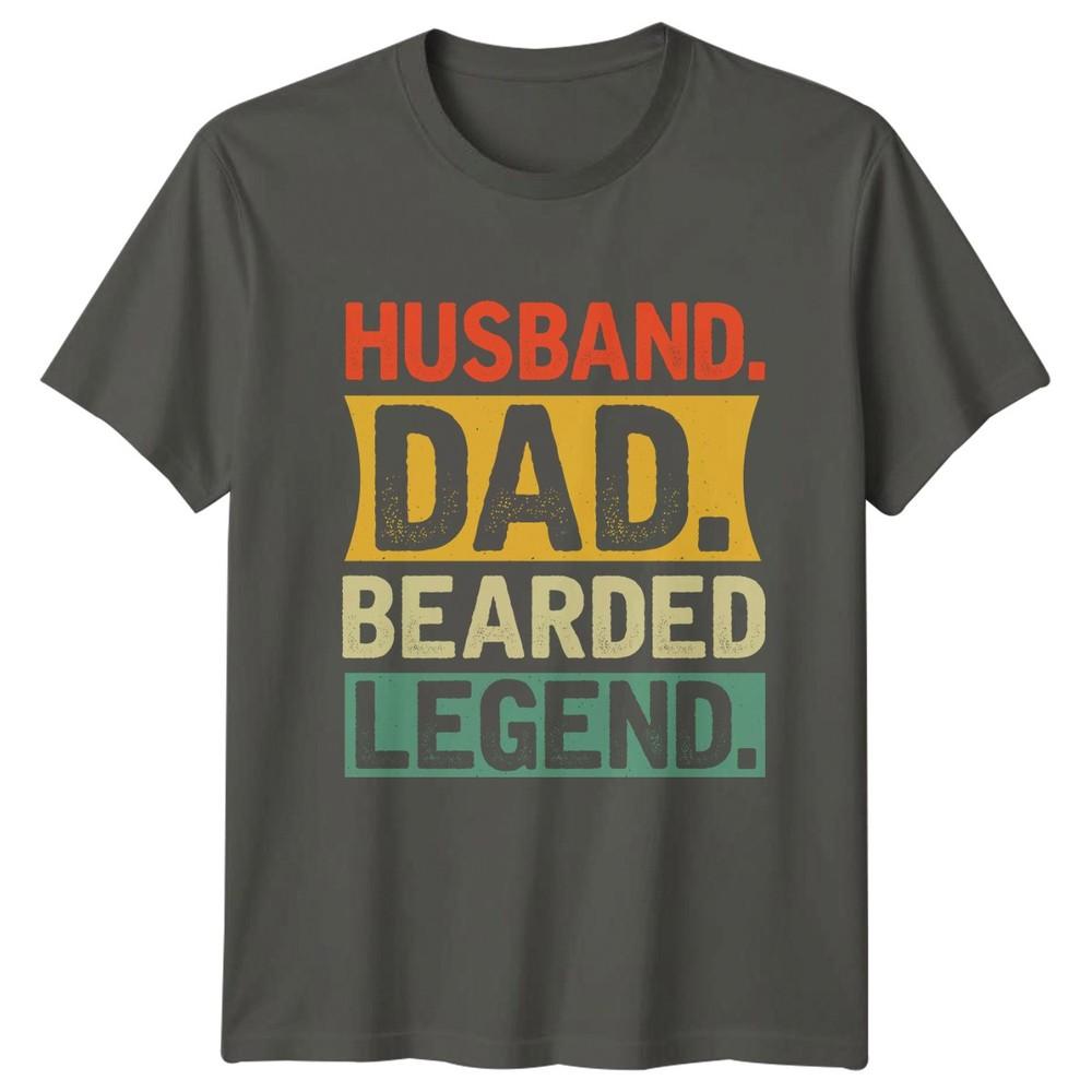 Husband Dad Bearded Legend Unisexs TShirt Bearded Father Fathers Day Gift For Him S