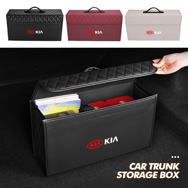 For KIA Car Trunk Storage Box Organizer Foldable Container Bag Storage Accessories Sorento Stinger Soul Spectra Niro Cadenza