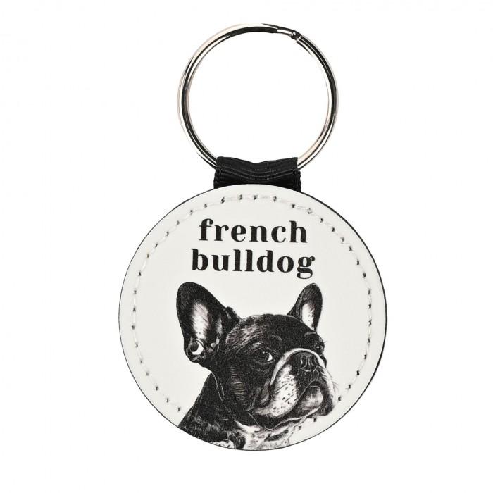 Best Of Breed French Bulldog Leather Keyring