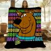 1pz Coperta da Esterno Mystery di Scooby Doo, Leggera in Flanella, Morbida e Calda, Per Tutte le Stagioni, Esterno, Campeggio, Soggiorno, Ufficio, L1106015
