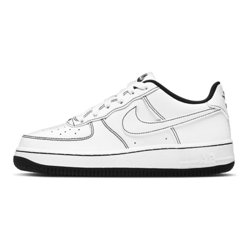 

Nike Air Force 1 Low 07 Contrast Stitch White Black GS Sneakers CW1575-104 35.5