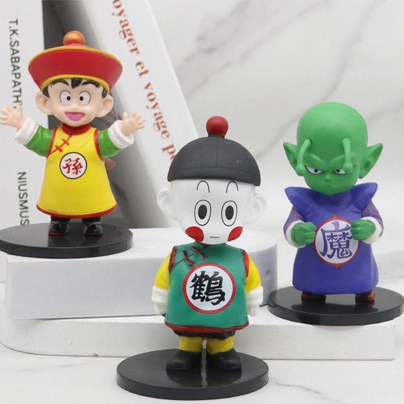 Dragon Ball 10.5cm Goku Pilaf Chiaotzu Oolong Hollow Model Chaofan Jiaozi Karin Sama Sr. Popo Figurine Figure Doll Gift Premium Quality