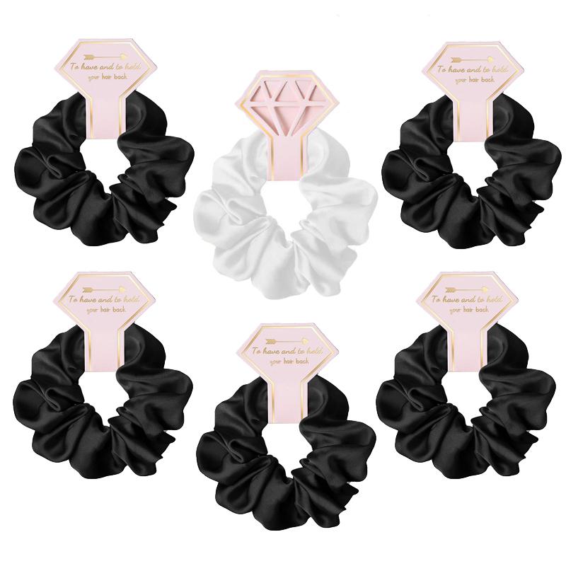6/1pcs Bridesmaid Gift Hair Band Ties Bachelorette Party Favors Bridal Shower Wedding Souvenir Team Bride To Be Hen Party Supply