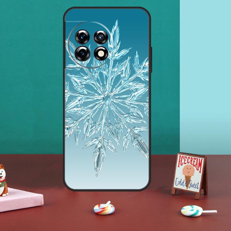 Christmas Snowflakes Case For OnePlus 10T 11 8 9 10 Pro 8T 9RT 10R OnePlus Nord CE 2 3 Lite 2T N10 N20 N30 Cover