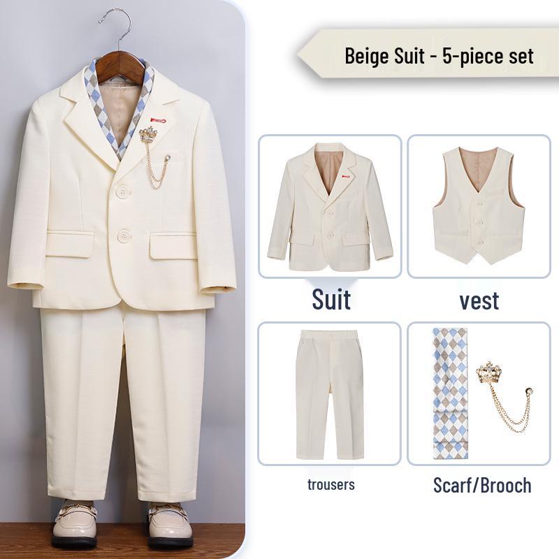 

Boys Formal Suit for Weddings & Events - Birthday, Performance, Piano Recital 100cm: 13-15kg