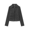 European and American style, new women's clothing, foreign style pleated slim-fitting plaid top 27081337
