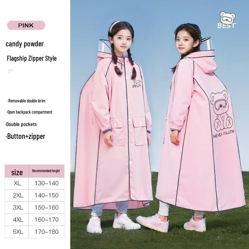 

Unisex Children s Stormproof Full-Body Raincoat for School, Cycling, and Outdoor Activities. 5XL [Recommended height 170-180cm]