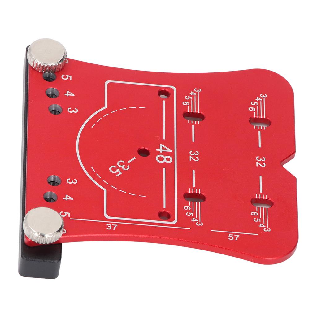 35mm Hinge Punch Locator Hinge Boring Jig 4 Hole Spacing Adjustable Margin Marker Positioning Plate Hinge Drilling Jig