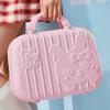 Mini Portable Suitcase Cartoon Small Makeup Box Waterproof Mini Luggage  Ladies