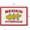 Farm Sign BECKS HYBRIDS Tin Sign Farm Country Farmhouse Decor Farmer Gifts