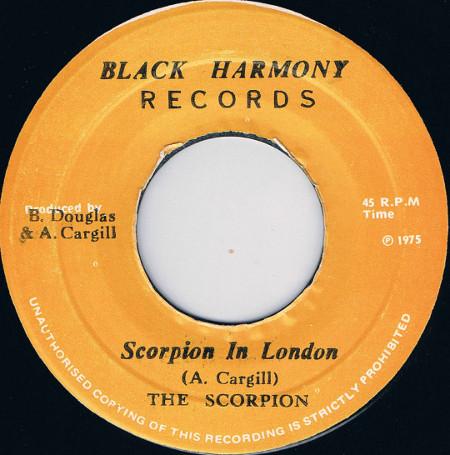 

7inch Record SCORPION Scorpion In London London In Dubw NONE Black Harmony R 1975 Jamaica Reggae Ska Dub Used