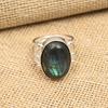 Labradorite Gemstone 925 Sterling Silver Handmade Jewelry Ring For Wedding Gift