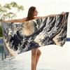 Japanese Ukiyo-e Style Beach Towel The Great Wave Off Kanagawa Quick-drying Suitable for Swimming Beach Pool Gym Gift for Friend