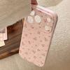 Custodia per cellulare a pois floreali con mela 17promax Adatta per iPhone 16 14 13 Set morbidi di alto valore