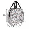 Addicted To Paris France Insulated Lunch Bag for Women Kids Portable Food Boxes Thermal Lunch Box Tote
