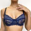 Europe and The United States Thin Single-layer Sexy Bra Full Lace Steel Ring Cottonless Bra Adjustable Big Yards Bra