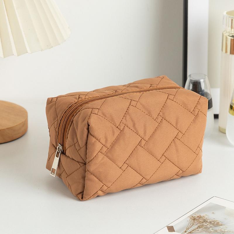 Bolsa de Viaje Cosmética Portátil para Cuidado de la Piel y Artículos de Tocador Simple Gran Capacidad Bolsa de Almacenamiento Suave
