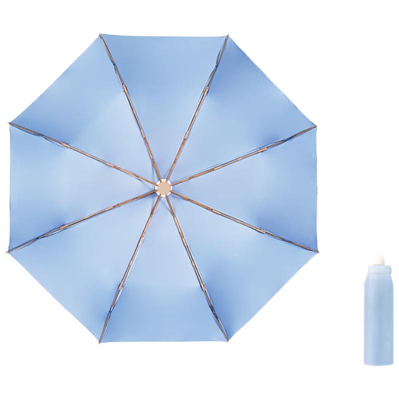 Manual Triple-Fold Sun Protection Umbrella