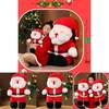 Adorable Plush Santa Claus Doll Christmas Cushion Soft Toy For Kids Gift 35cm 50cm 80cm 100cm