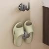 Wall Mount Slipper Rack Storage Organizer Shoes Rack Durable Slippers Hanging Shelf  Living Room