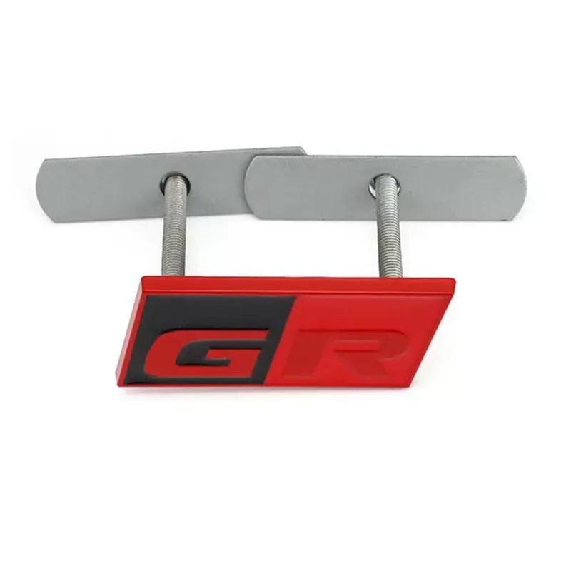 3D Metal GR Sport MGJDRYD Logo Car Front Hood Grille Emblem Badge Auto Side Fender Decal Sticker HDRYE for Toyota HV YARiS RZ RC RS Prius