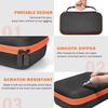 Strong EVA Fabric Wireless Microphone Case with Compartment Waterproof Double Microphone Storage Bag for Mics