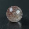 Eigado Rutilated Quartz Red Rutilated Good Work Power Amulet Sphere, 25mm, 21.7g, Quartz, Fortune, Luck, Stone,