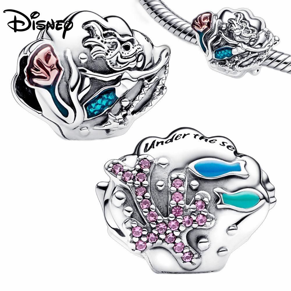 925 Silver Mermaid Series Boutique Charms Pendant Fit For Necklace Original Bracelet DIY Festival Women's Party Gifts