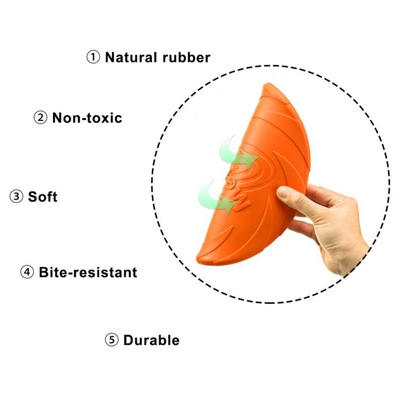 Bite Resistant Flying Disc Toys For Dog Multifunction Pet Puppy Training Toys Outdoor Interactive Game Pet Dogs Products