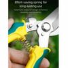 Stainless Steel Pruning Shears Safe Lock Ergonomic Handle Garden Pruner Shock Absorbing Comfortable Grip Horticulture Secateur