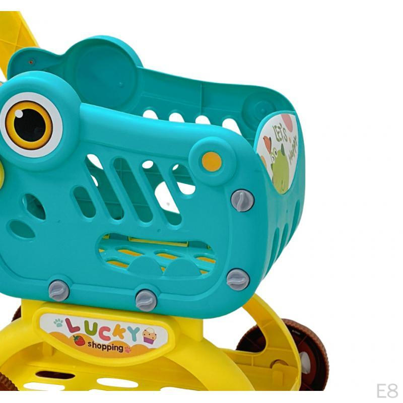 Children's Toy Shopping Cart, Interactive Role-playing Grocery Model for Children