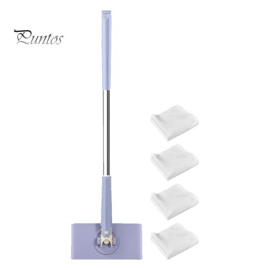 

Мини-швабра с автоматической сменой тряпки, плоская швабра для пыли без помощи рук с вращающейся на 360 градусов головкой, одноразовая швабра для пола D фиолетовый