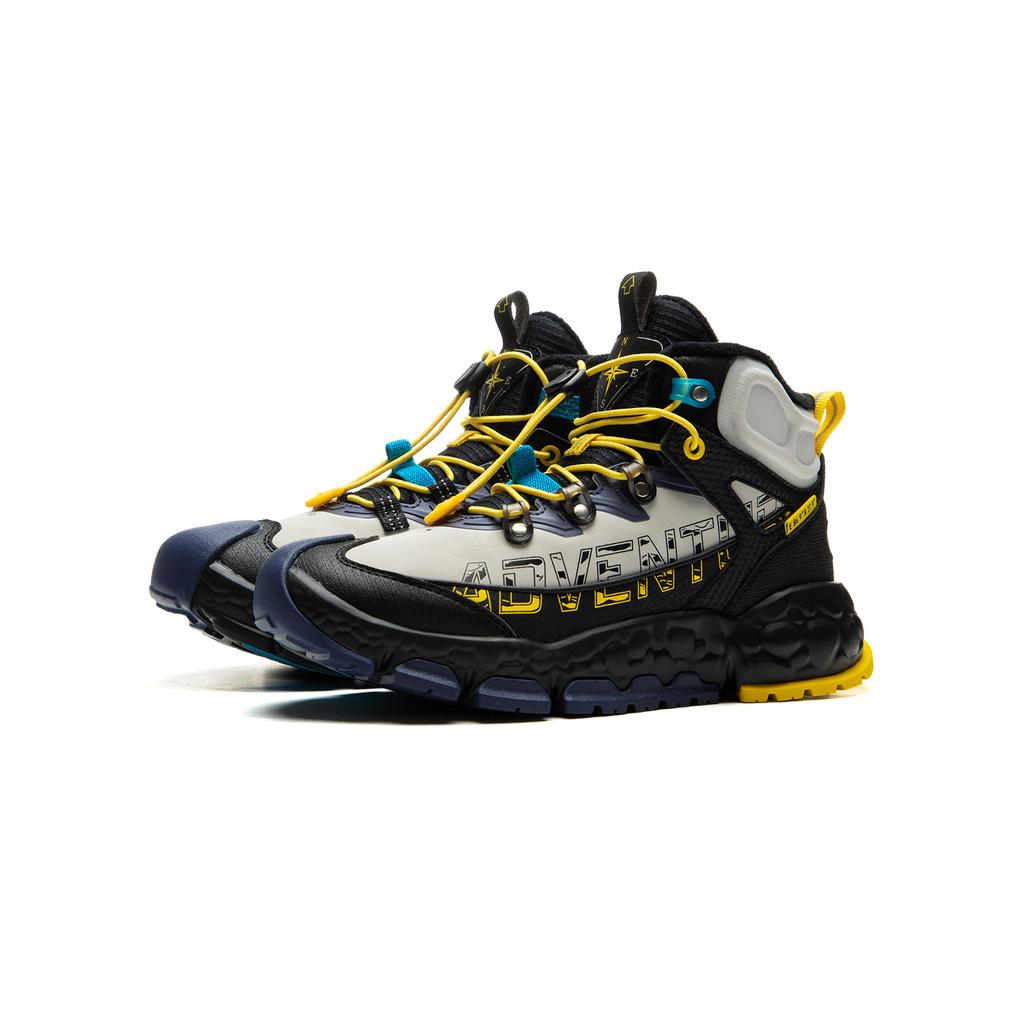 Li Ning Kids Outdoor Series Non-Slip Wear-Resistant Shock Absorbing Warm Fleece Kids Outdoor Shoes Kids Shoes Black YKEU002-31