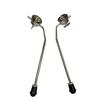 Metal Rack Drum Legs for Floor Tom - Curved Rod Supports and Bass Drum Feet