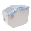 Rice Storage Container with Cup Airtight Sealed Food Grain Organizer Plastic Kitchen Supplies
