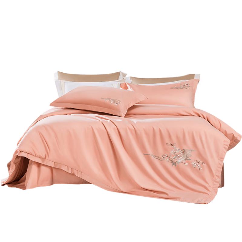 Fuanna 60-Count Long-Staple Cotton Brushed 4-Piece Bedding Set 1.5m Sheet Style (Duvet Cover 203x229cm)