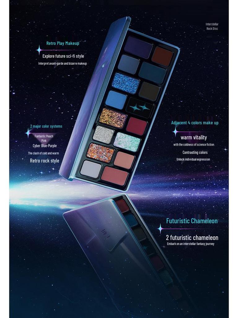 Qianyan 16-Color Earth Tone Eyeshadow Palette: Matte & Shimmer for Daily and Light Makeup. Perfect for Beginners.