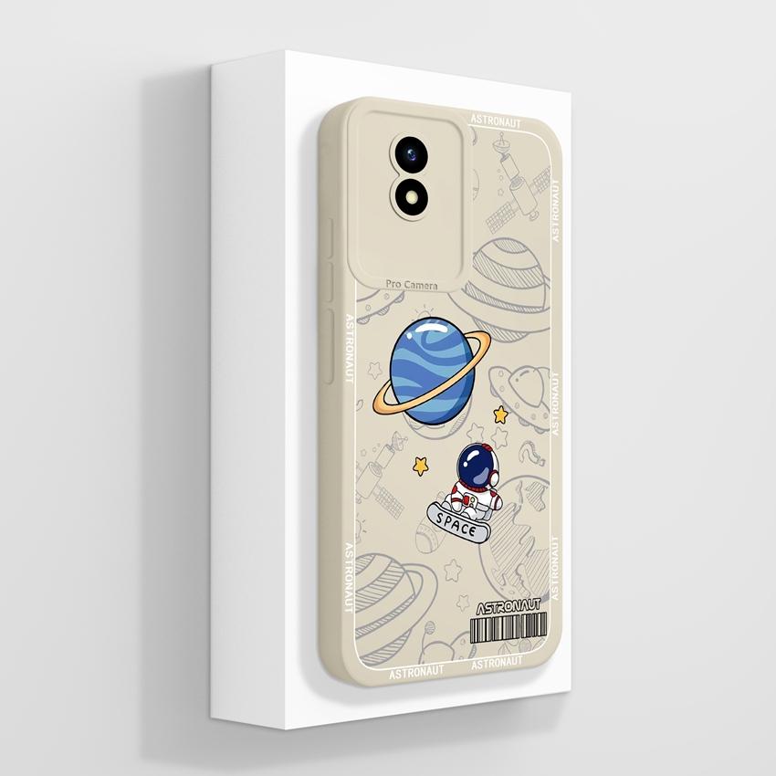 

For Vivo Y02 Y02A Y02t Y03 Y03t Y04s Y11 Y15 Y16 Y17 Y17S Y18 Y18S Y18i Phone Case Lucky Girl Label Patterns Premium Protection Cover For Vivo Housing Vivo Y02t