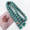 Knit Long Choker Striped Scarf for Women Harajuku Style for Jeans or Dresses