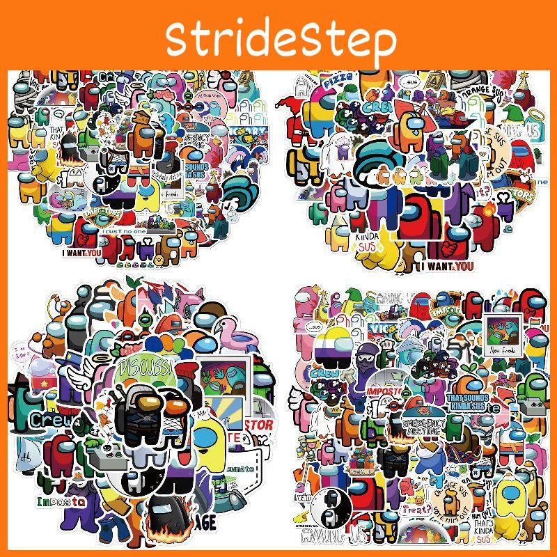 Pcs Sticker 50100 Pack Set Game Diy Imposter Decal Waterproof Stickers