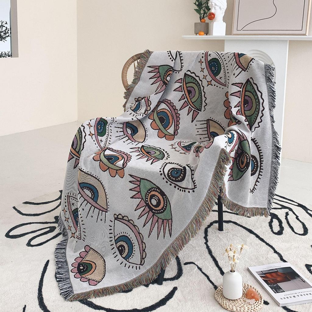 Bohemian Multifunctional Throw: Outdoor Camping, Picnic, & Sofa Blanket in Ins Style