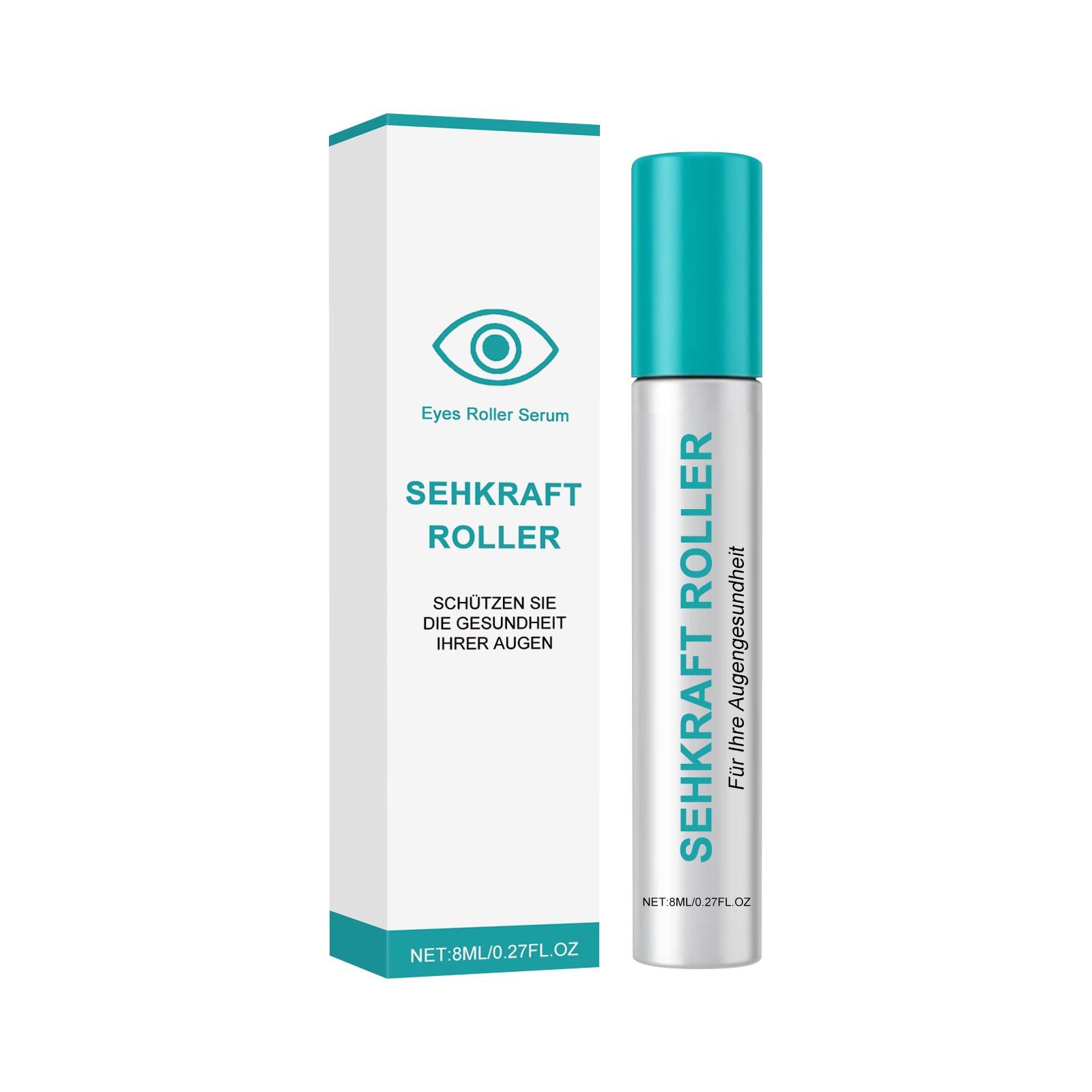 

Сыворотка для глаз, Жидкая сыворотка для массажа глаз, Ролик для массажа глаз Подходит при усталости глаз, Снимает сухость и усталость, 8 мл One Size синий