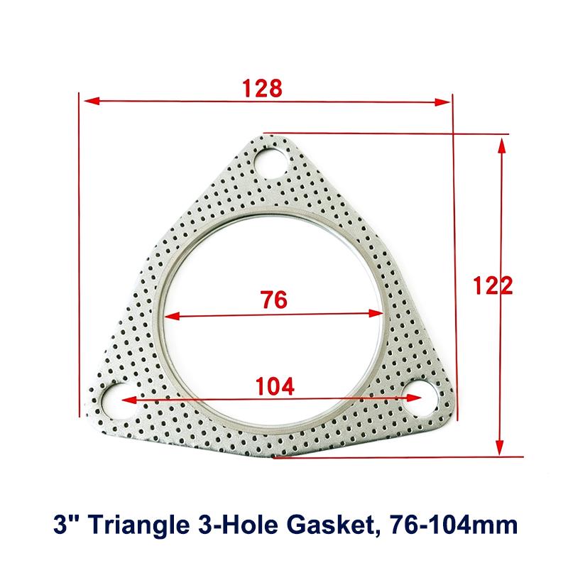 1Pcs 2.5/3 Inch Car Exhaust Gasket Flange Car Exhaust Joints Engine Gasket/ Universal Junta Escape