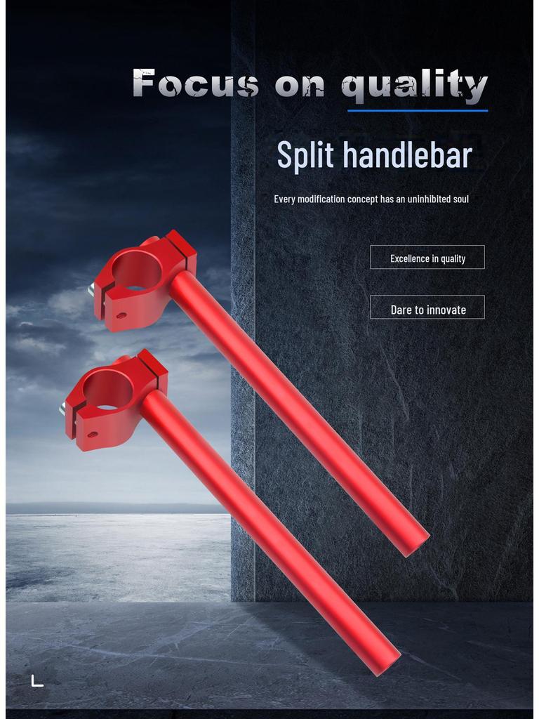 Aluminum Alloy CNC Modified Racing Motorcycle Split Handlebar