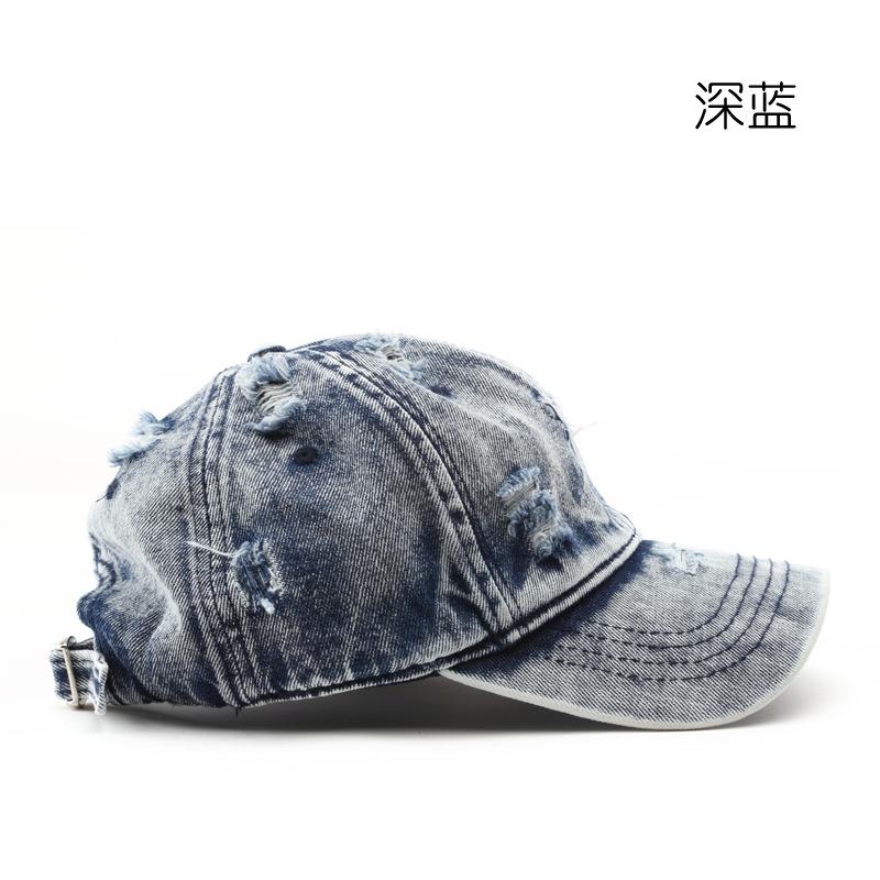 

Кепка женская, потертая, старая, белая, однотонная, легкая, джинсовая, бейсболка, кепка для спорта на открытом воздухе, мужская, солнцезащитная, кепка темно-синий