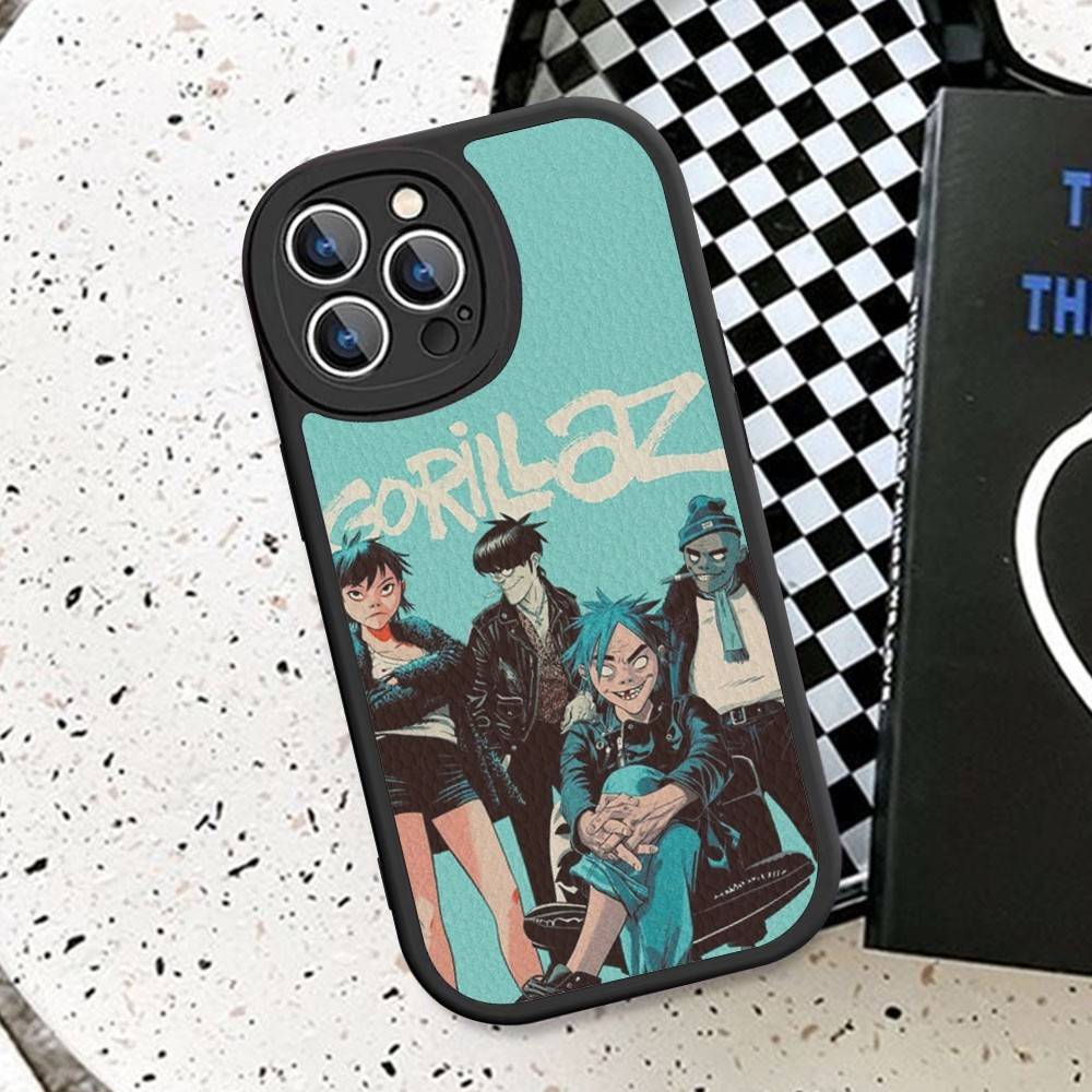 

Popular Virtual Band G-Gorillaz Phone Case Hard Leather For IPhone 16 15 14 13 12 Mini 11 14 Pro Max Xs X Xr 7 8 Plus Fundas iPhone 16 plus